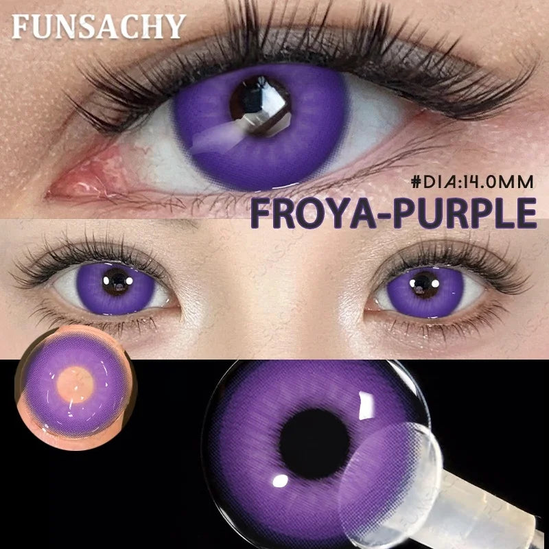 Cosplay Lenses White Black Contact Lenses for Halloween Party Makeup Contact Lens 14.0mm/14.5mm Anime Cosplay Softlens
