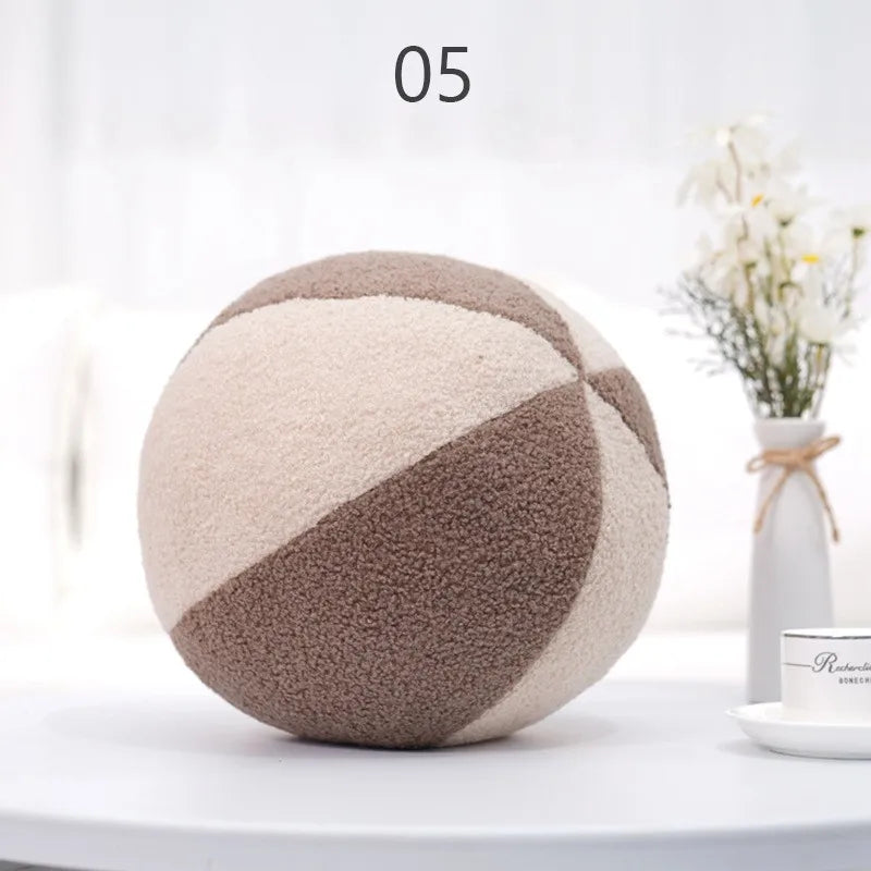 Nordic Style Spherical Pillow Stuffed Decoration Plush Sofa Bay Window Decoration Throw Pillow Soft Photography Prop New