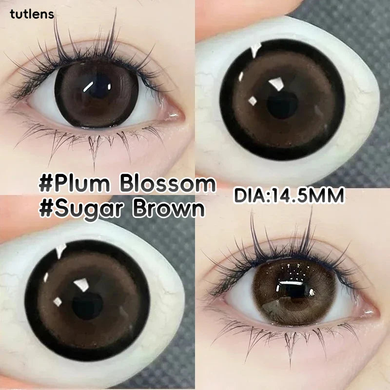 2PCS Mixed Color Cosmetic Contact Lenses, Half Year Wear