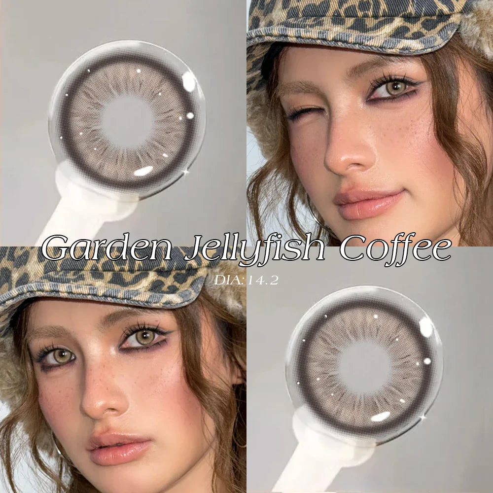 2pcs Hot Sale Natural Color Contact Lenses for Eyes Myopia 0~-8.00 Degree Korean Lenses Beauty Grey Eye Contacts Lens