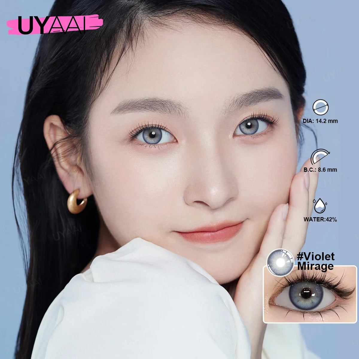New Color Contact Lens Natural Pupils Green Lens Makeup Colored Pupils Gray Contact LensesCosmetics Natural Pupils
