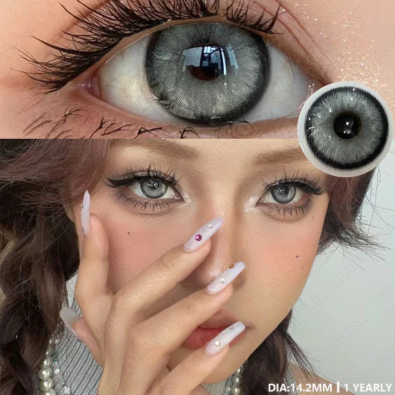 Natural Color Lens Eyes 1Pair Brown Color Contact Lens For Eyes Yearly Use Eyes Blue Eye Contacts Green Contact Lenses