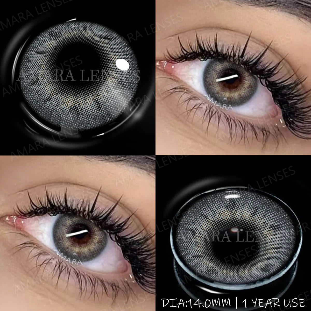 1 Pair NEW Colored Pupils Makeup Green Contact Lenses Beauty Women Colored Pupils Cosmetic Brown Natural Pupils