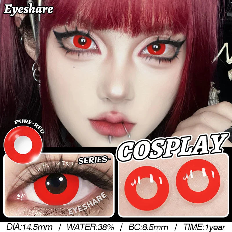 Cosplay Color Contact Lenses for Eyes Makeup Halloween Beauty Contact Lenses Eye Cosmetic Color Lens Eyes Anime Accessories