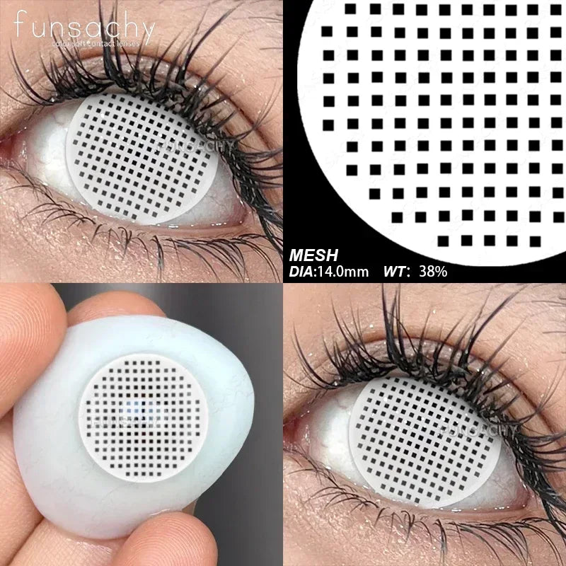 2pcs Halloween Lenses Cosplay Contact Lenses Halloween Color Contact Lenses for Eyes Cosplay Contacts Anime Accessories