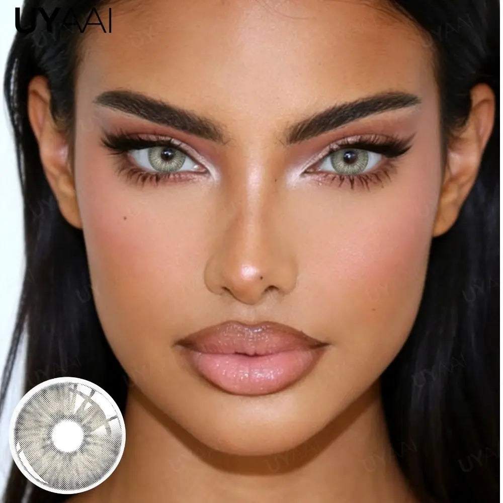 New Color Contact Lens Natural Pupils Green Lens Makeup Colored Pupils Gray Contact LensesCosmetics Natural Pupils
