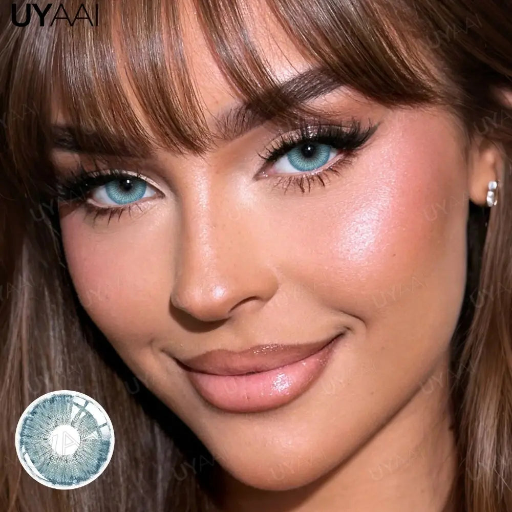New Color Contact Lens Natural Pupils Green Lens Makeup Colored Pupils Gray Contact LensesCosmetics Natural Pupils