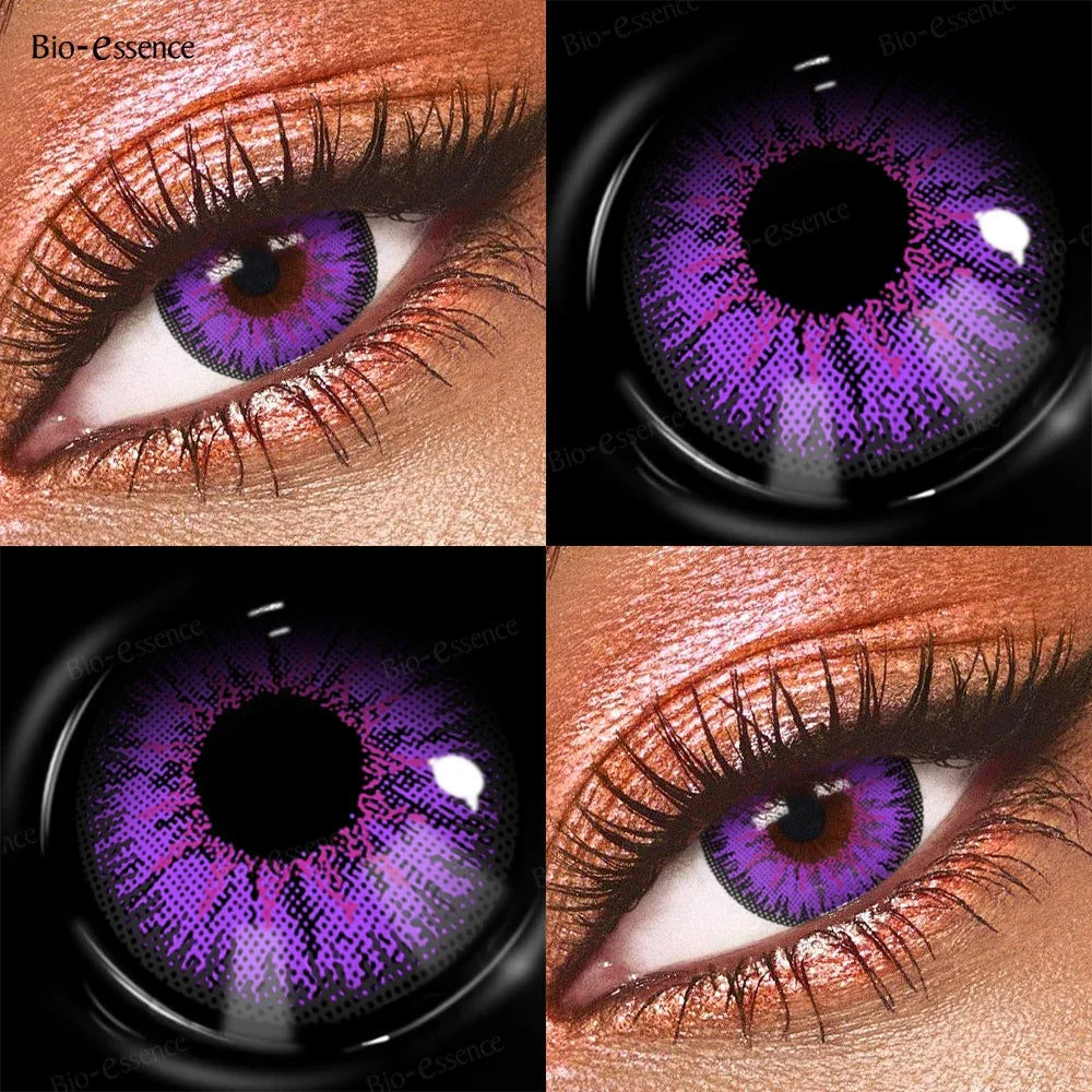 1 Pair Cosplay Contact Lenses for Eyes Cosplay Anime Lenses Multicolored Lenses Halloween Blue Eye Pupilentes 1 Year
