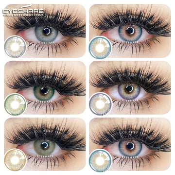 Natural Color Lens Eyes 2pcs Color Contact Lenses For Eyes Blue Gray Color Lens Yearly Beauty Cosmetic Contact Lens Eye