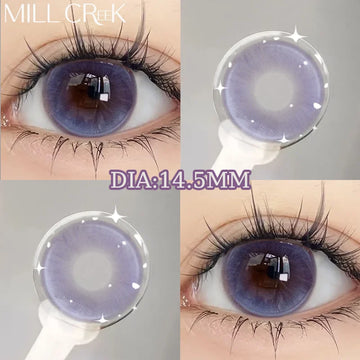 2PCS Colored Contact Lenses Cosmetics Beauty Purple Pupils Natural Contact Lens Green Multicontact Lenses Blue Lenses