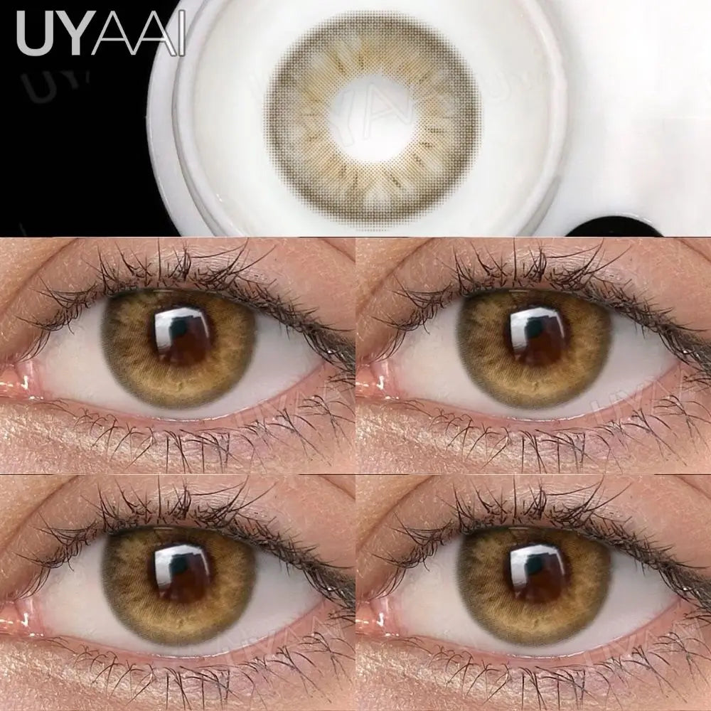NEW Contact Lens Beauty Blue Lens 14.5mm Big Eyes Color Contact Lenses For Eyes Natual Pupils Cosmetic Lens Makeup Gray