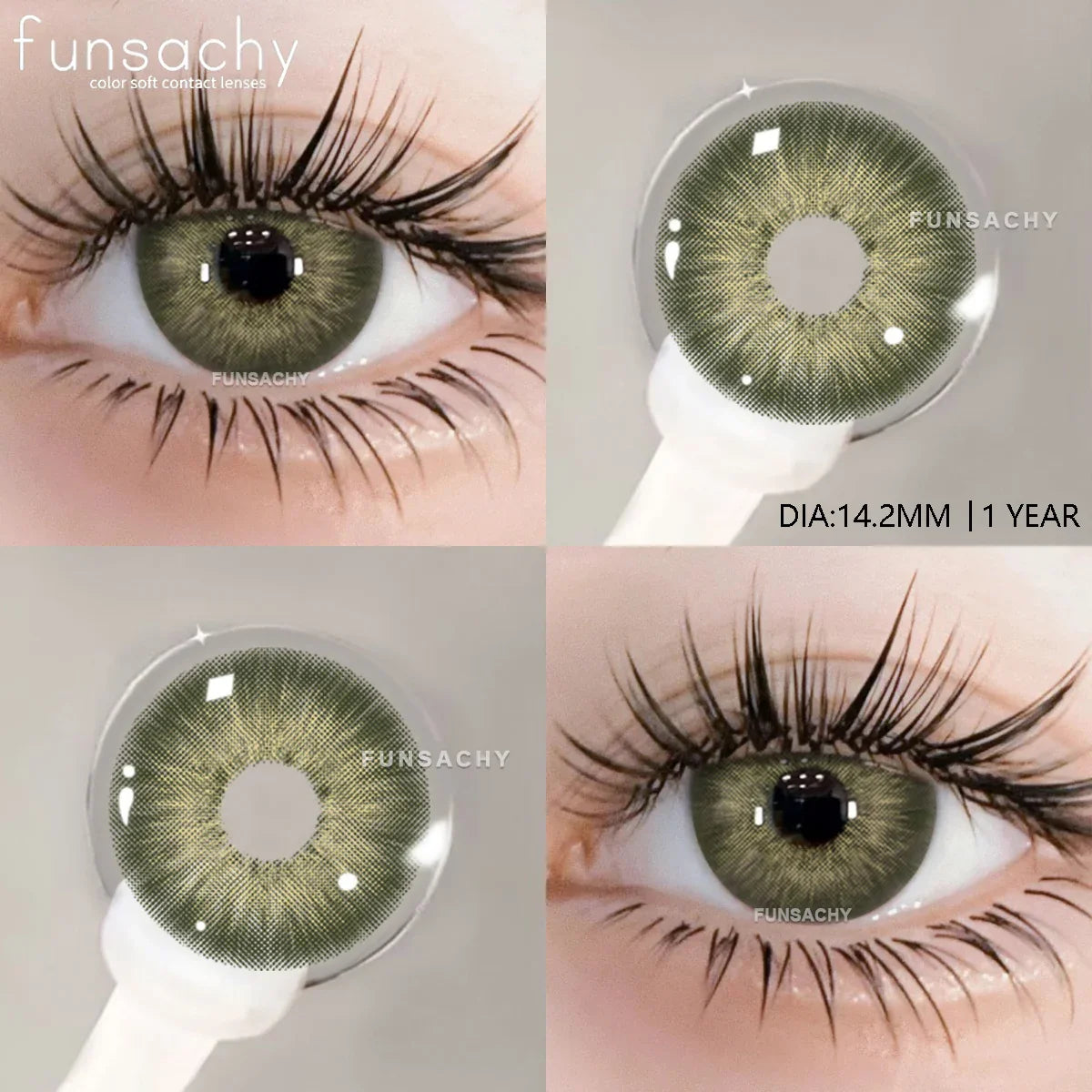 1 pair Colorcon Contact Lenses for Eyes Black Lenses Beautiful Cosmetic Pupil Blue Lenses Big Eyes Contacts Lens Yearly