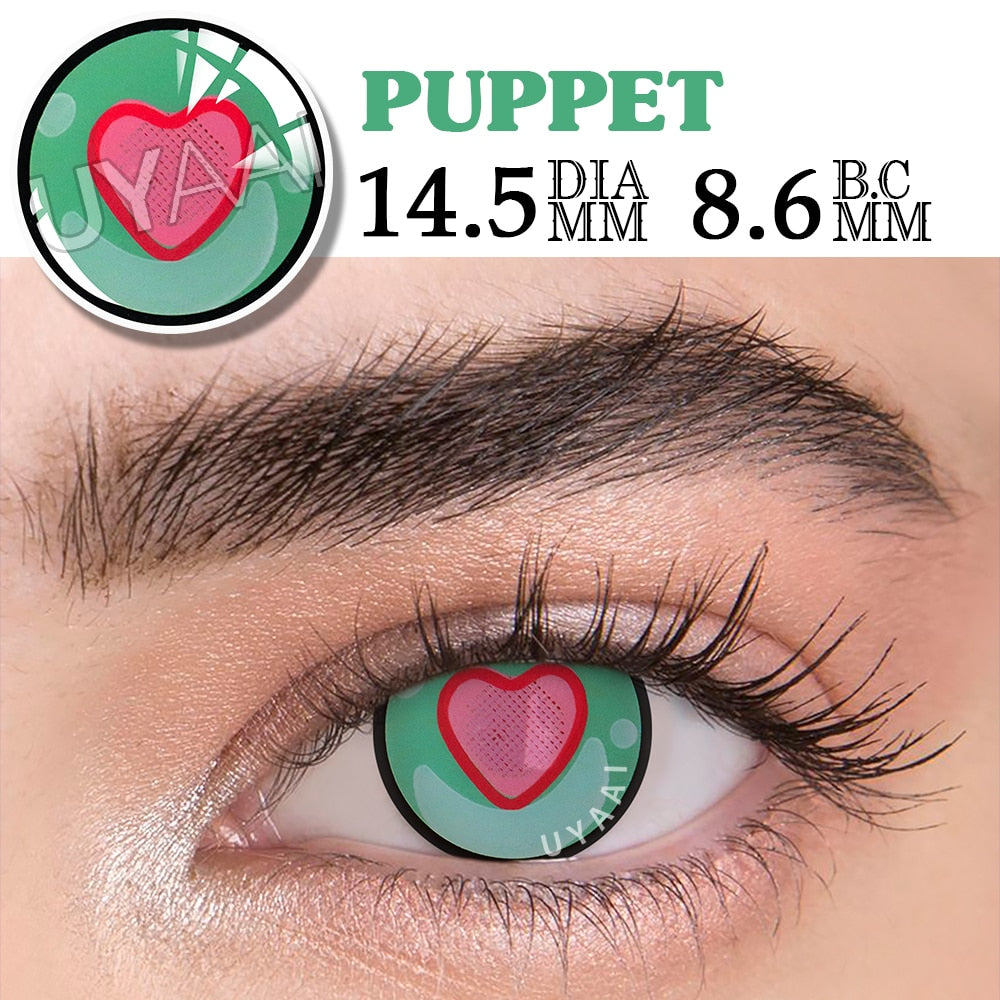 2Pcs/1Pair Anime Contact Lenses For Eyes Cosplay Color Lenses Pupils Makeup Anime Accessories Eye Contacts Cosplay Lens