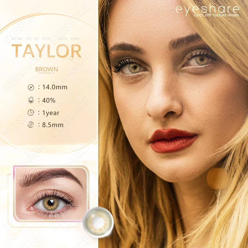 Natural Color Lens Eyes 1Pair Color Contact Lenses For Eyes Beauty Contact Lenses Eye Cosmetic Color Lens Eyes