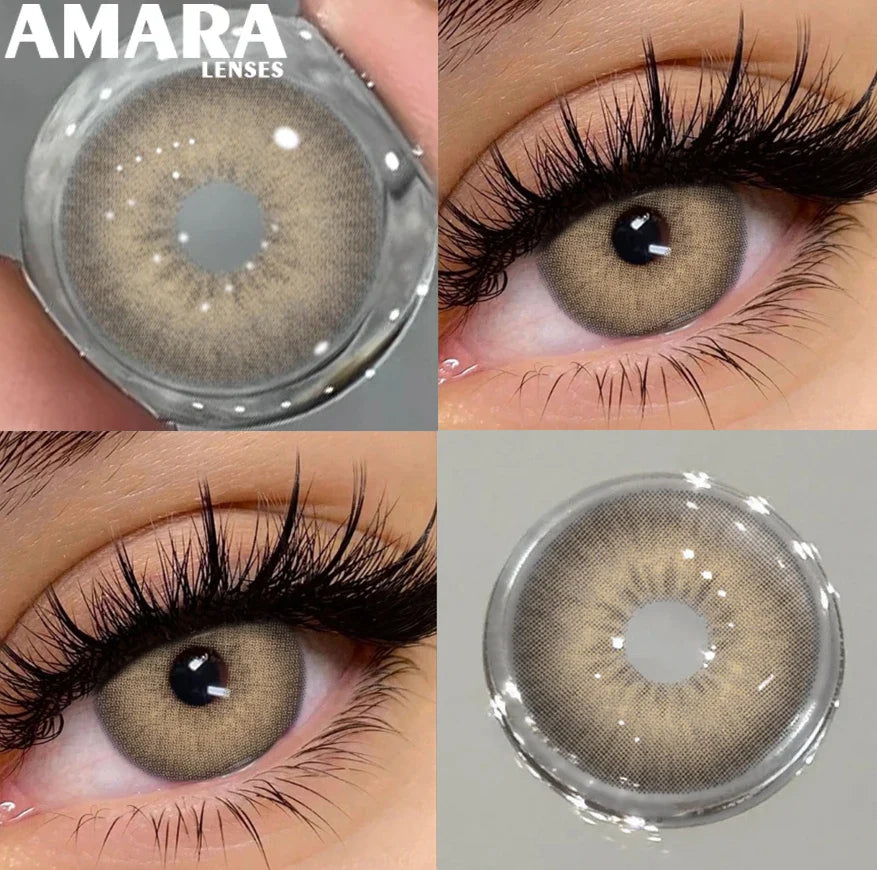 1 Pair Black Color Contact Lenses for Eyes 14.5mm Fashion Contact Lenses Brown Natural Contact Lenses Gray Soft Lens