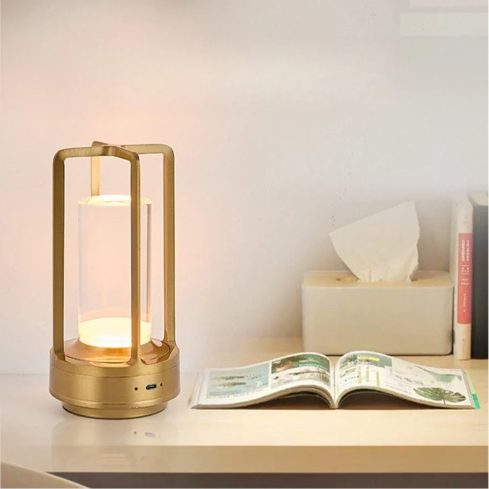 LED Night Light USB Charging Table Lamp Touch Control  Ambient Light for Bedroom Living Room Cafe Hotel Home Decor Gift