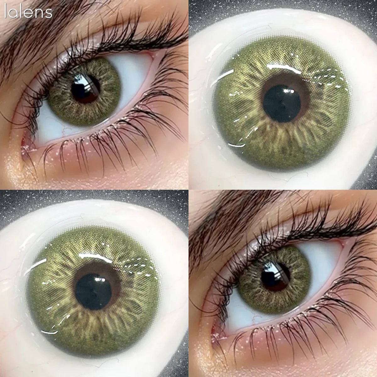 Brown Blue Natural Soft Colored Contact Lenses 14.2mm Grey Yearly Wear Natural Eye Contacts for Daily Cosmetic