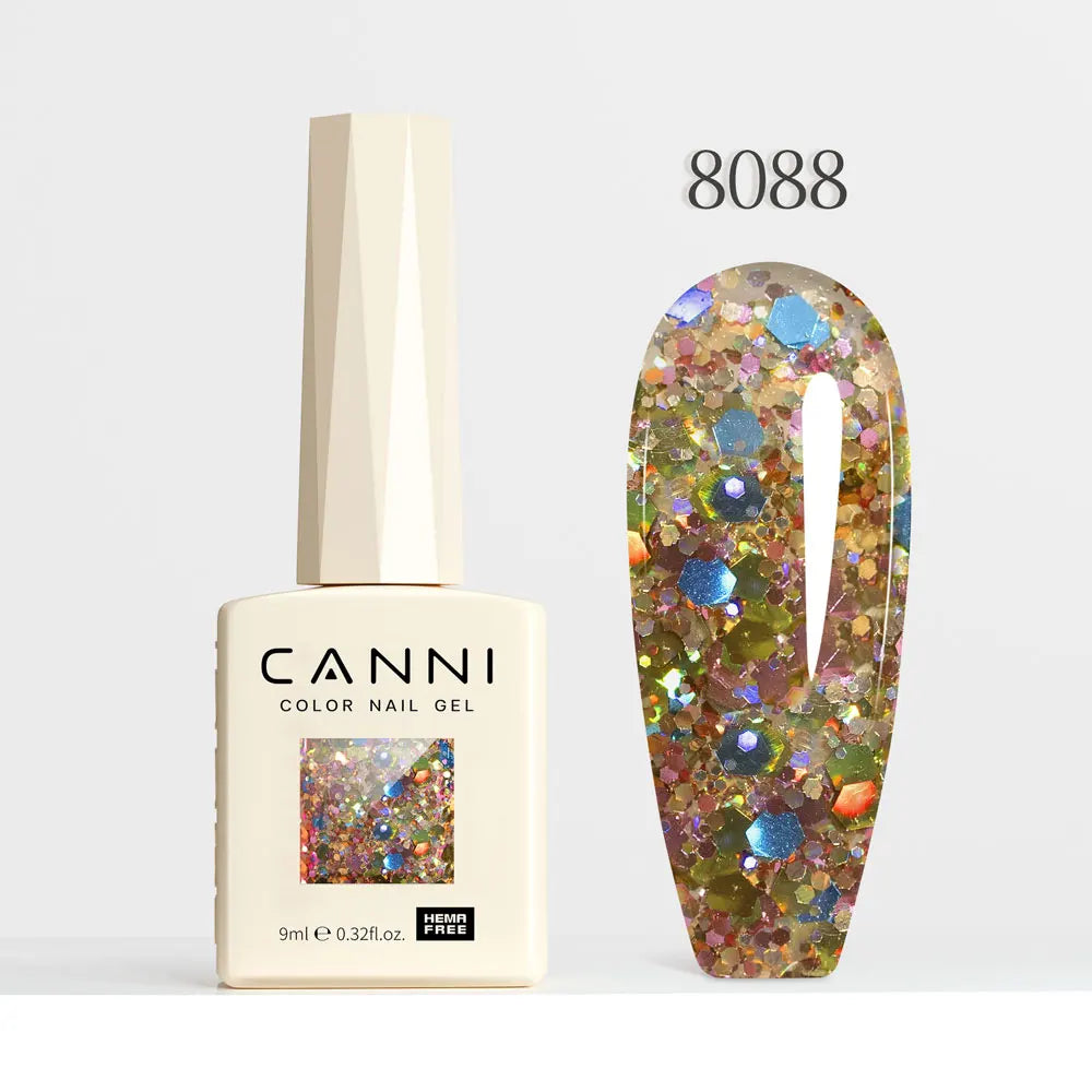 Gel Nail Polish Glitter Diamond Sparkle Color Collection Gorgeous Color HEMA FREE Soak Off UV LED Semi Permanent AurorGel