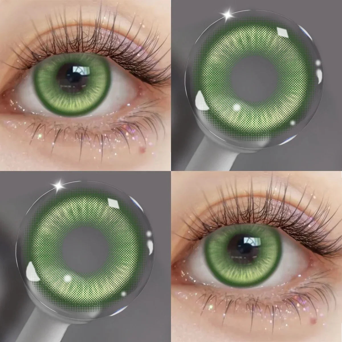 Anime Cosplay Colored Contact Lenses, Yearly Disposable Soft Lens, Fashion Beauty Cosmetic Lenses for Students & Daily
