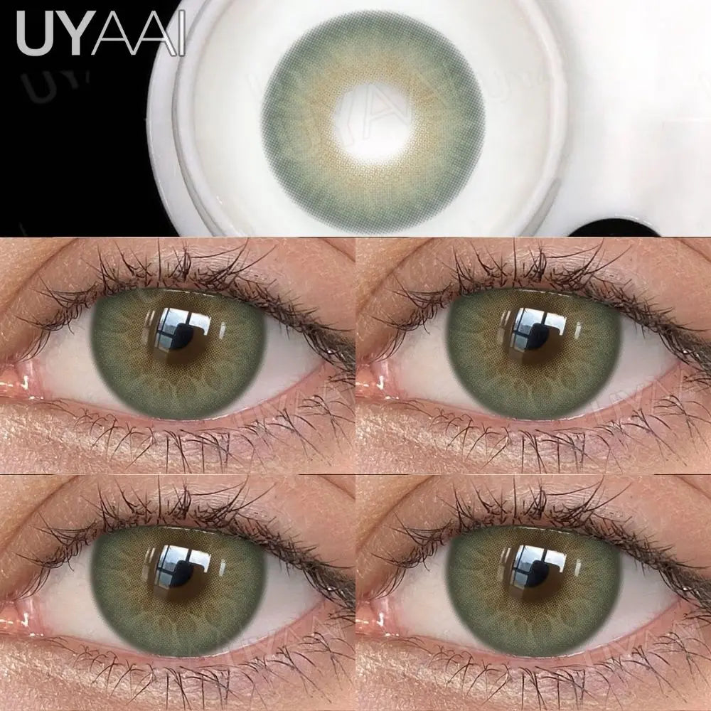 NEW Contact Lens Beauty Blue Lens 14.5mm Big Eyes Color Contact Lenses For Eyes Natual Pupils Cosmetic Lens Makeup Gray