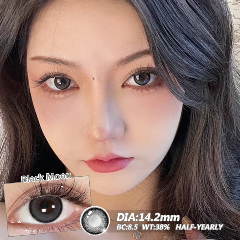 1 Pair Beauty 10 Colors Contact Lenses for Eyes Natural Pupil Color Lens Eyes for Myopia Free Shipping Half A Year Use