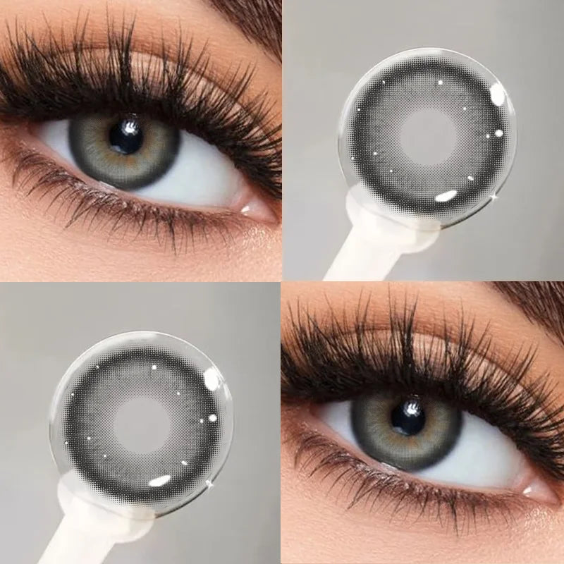 2PCS Brown Colorld Contact Lenses for Eyes Blue Myopia Lenses Beauty Pupils Korean Lenses Fashion Contacts Yearly Use
