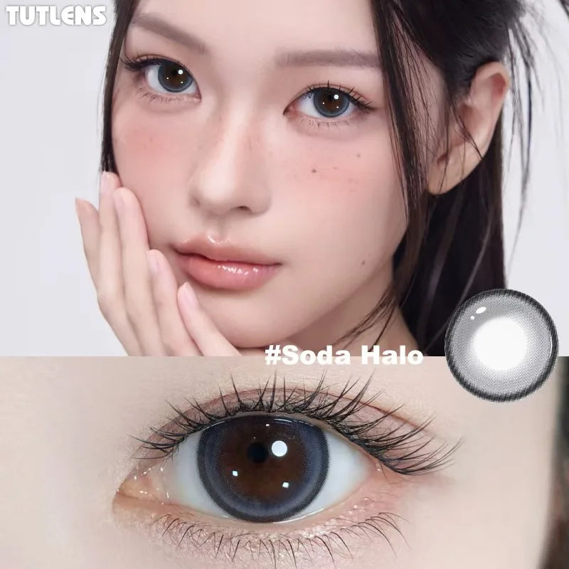 2 PCS Mixed Color Cosmetic Half-Year Soft Contact Lenses