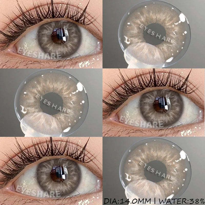 1 Pair Color Contact Lenses for Eyes Blue Eye Contacts Brown Natural Contact Lenses Gray Pupils Green Contacts Yearly