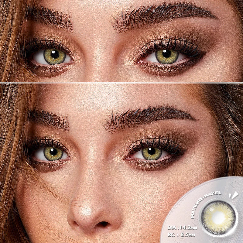 1Pair Natural Color Contact Lenses Color Contact Lenses For Eyes Contacts Lense Eye Yearly Use Beauty Makeup for Eyes
