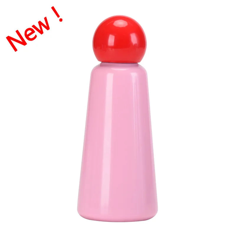 500ML INS Thermos Cup For Childrens Double Stainless Steel Vacuum Flasks Outer Camping Sports Drinkware Student's WATER BOTTLE