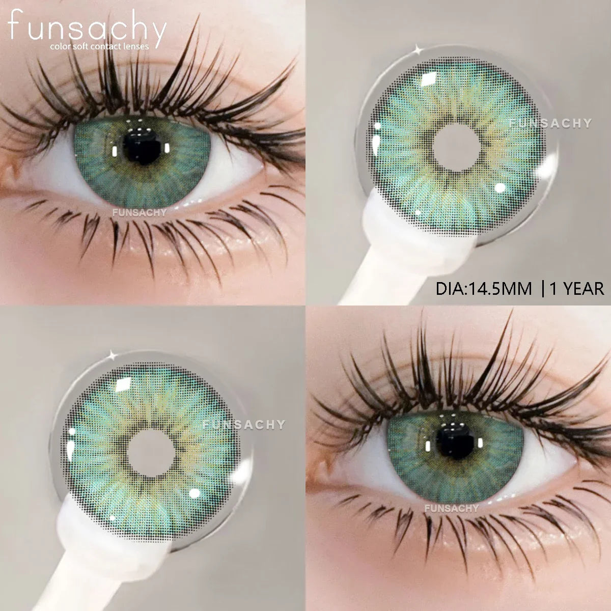 1 pair Colorcon Contact Lenses for Eyes Black Lenses Beautiful Cosmetic Pupil Blue Lenses Big Eyes Contacts Lens Yearly