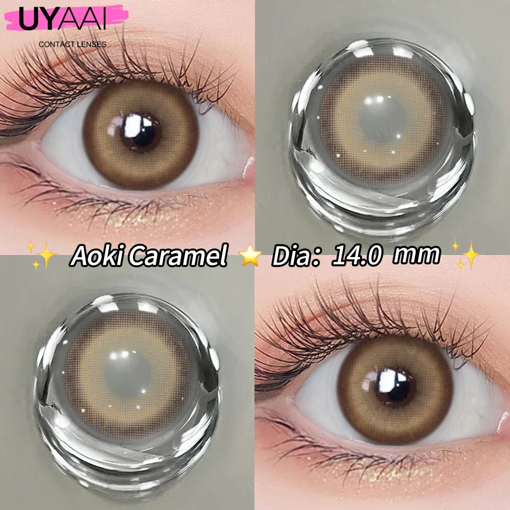 1 Pair Cleopatra Pupils Lens Yearly  For Eyes Blue Green Contact LensNatural Len Colorcon High Quality Lense