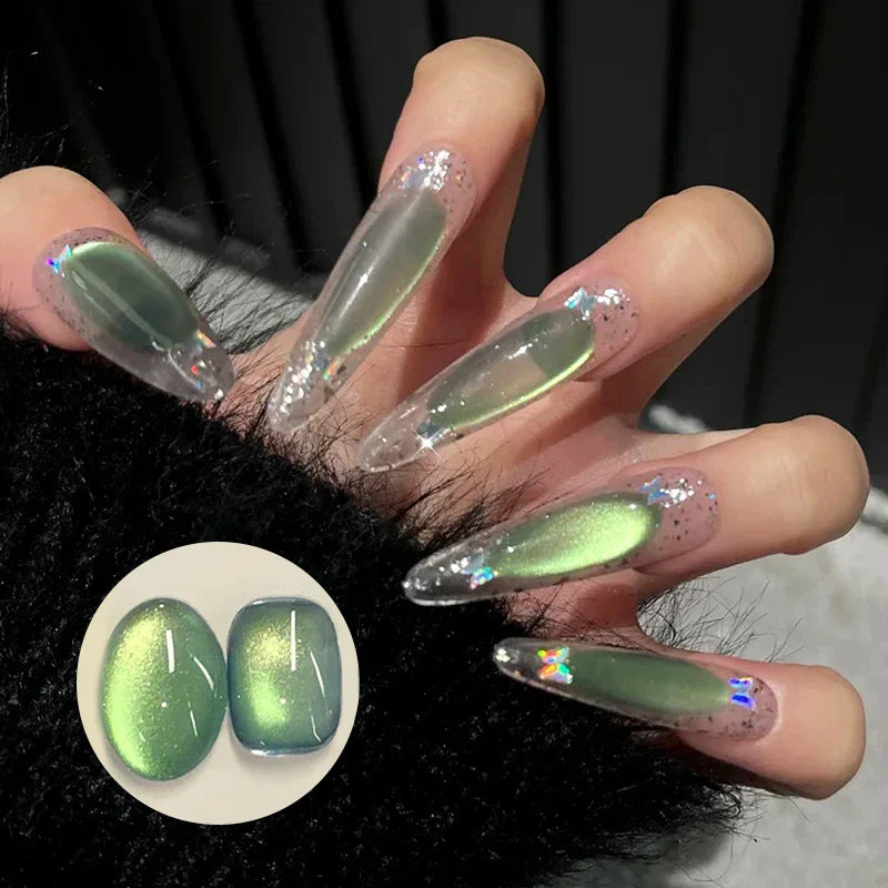 10ml Green Shadowstar Bamboo Cat Magnetic Gel Nail Polish Fruit Series  Soak Off UV LED Nail Art Salon DIY Manicure