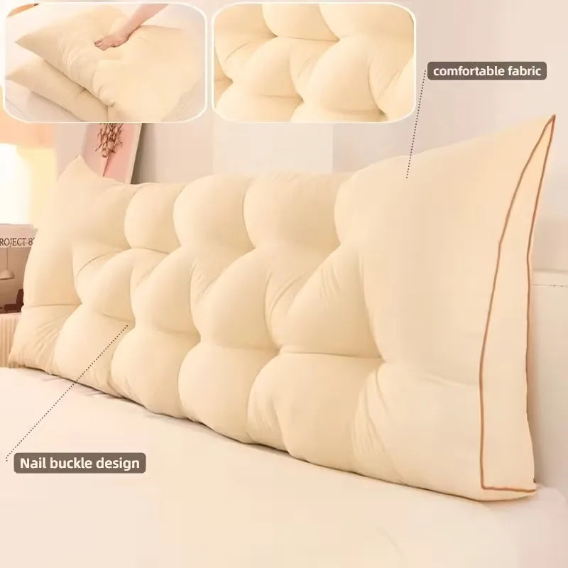 Large Bed Cushion Double-Layer Backrest & Lumbar,Contemporary Triangular Wedge Cushion for Headboard and Sofa Backrest Support