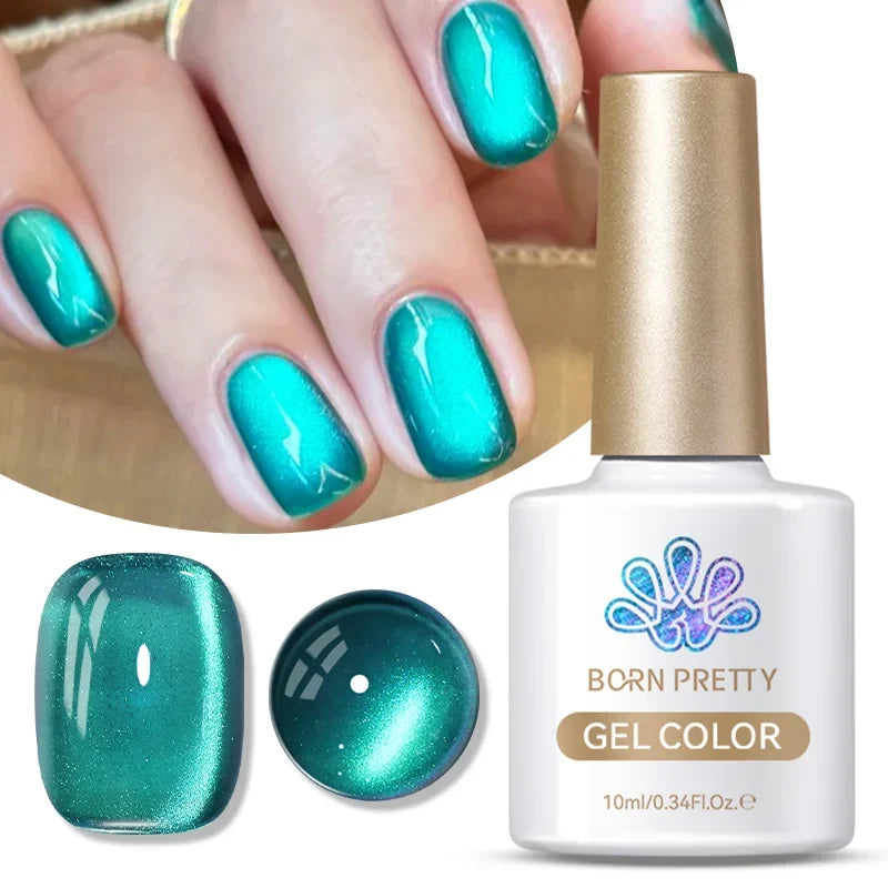 10ml Green Shadowstar Bamboo Cat Magnetic Gel Nail Polish Fruit Series  Soak Off UV LED Nail Art Salon DIY Manicure