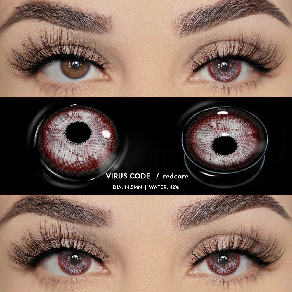 Cosplay Contact Lenses for Eyes 1Pair Cosmetic Colored Pupils Anime Lenses Hallowen Contacts Women Makeup New Arrive
