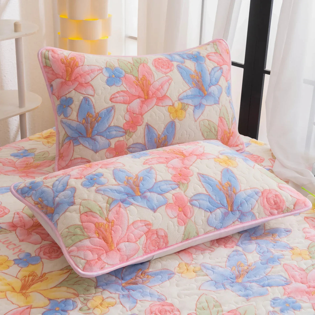Quilted Cotton Milk Velvet Pillow case Household 48x74cm Pillow Core Inner Liner Protective Cover Thicken Envelope Pillowcase