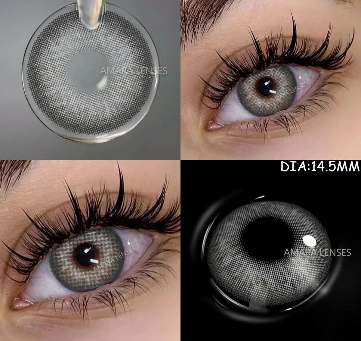 Color Contact Lenses For Eyes 1pair Yearly Natural Eye Color Lens Cosmetic Soft Eye Lenses Beauty Pupils with Lens Case