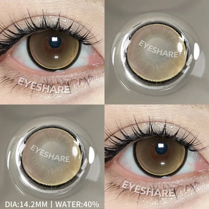 Colored Contact Lenses for Cosplay 2pcs Eyes Makeup Yearly Anime Fashion Purple Lenses Red Contact Lenses Pink Contacts