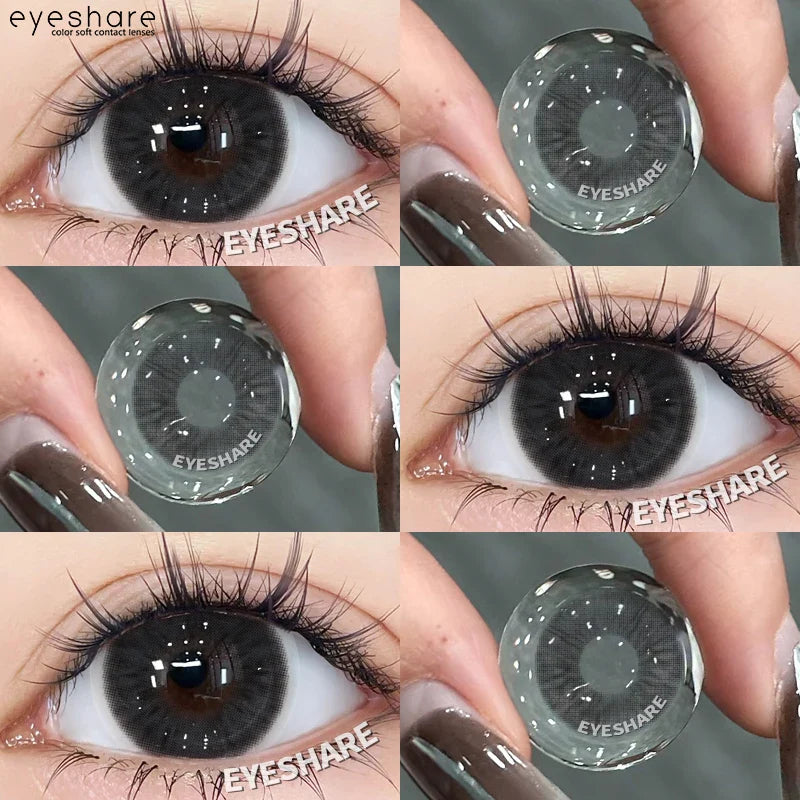 1 Pair Blue Color Contact Lenses for Eyes Cosmetic Korean Brown Contact Cosmetic Eye Contacts lenses doll'eye softlenses