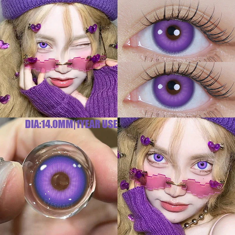 2pcsCosplay Anime Eyes Lenses for Eyes NEBULA Makeup Sharingan Beauty Contact Lenses Eye Cosmetic Color Lens Eyes