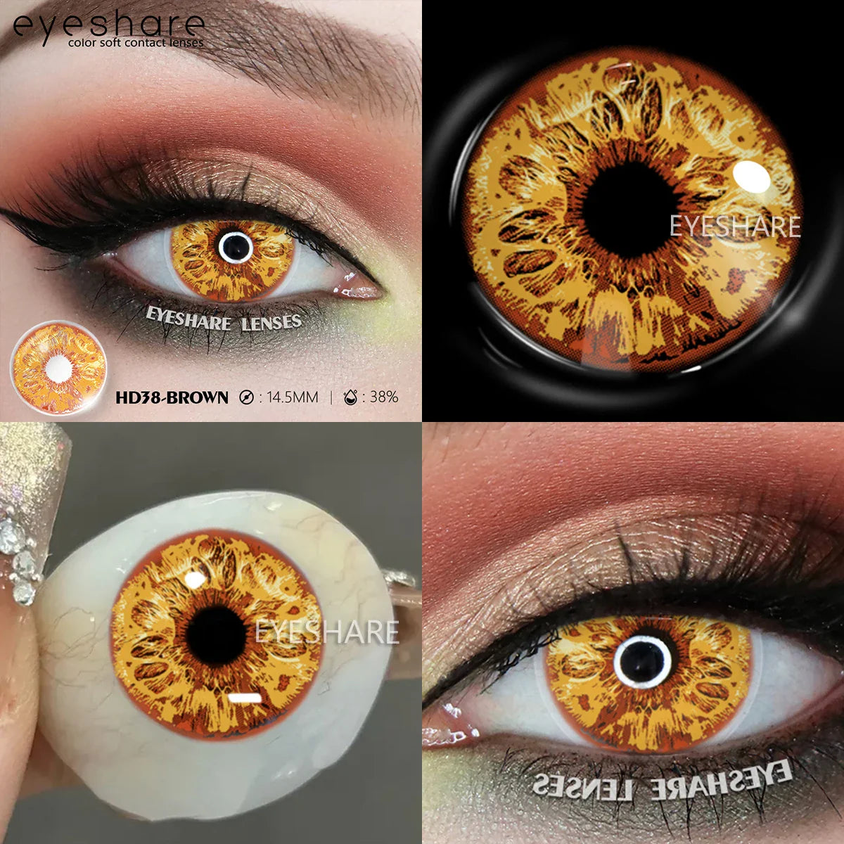 1Pair Halloween Cosplay Color Contact Lenses Eye Anime Lenses Color Contact Lenses Eye Color Lenses
