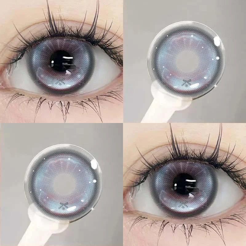 2PCS New Flower Bow Cute Lens Colored Contact Lenses for Eyes Beauty Pupils Cosmetics Colorcon Contacts Korean Lenses