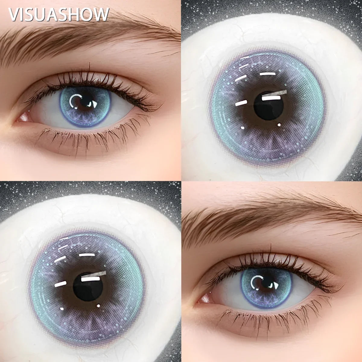 Colored Contact Lenses Power Urban Layer Natural Eye Beauty Lens for Women Daily Makeup