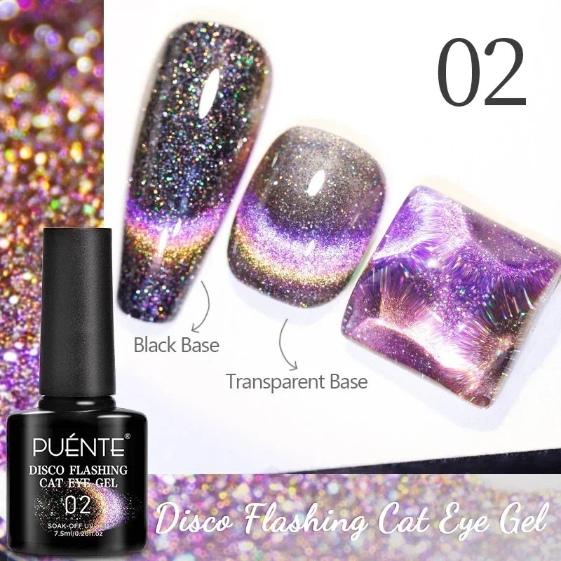 7.5ML Amber Moonlight Cat Magnetic Gel Nail Polish WaterLight Cat Eye Gel Soak Off Semi-Permanent Nail Art Varnish For Manicure