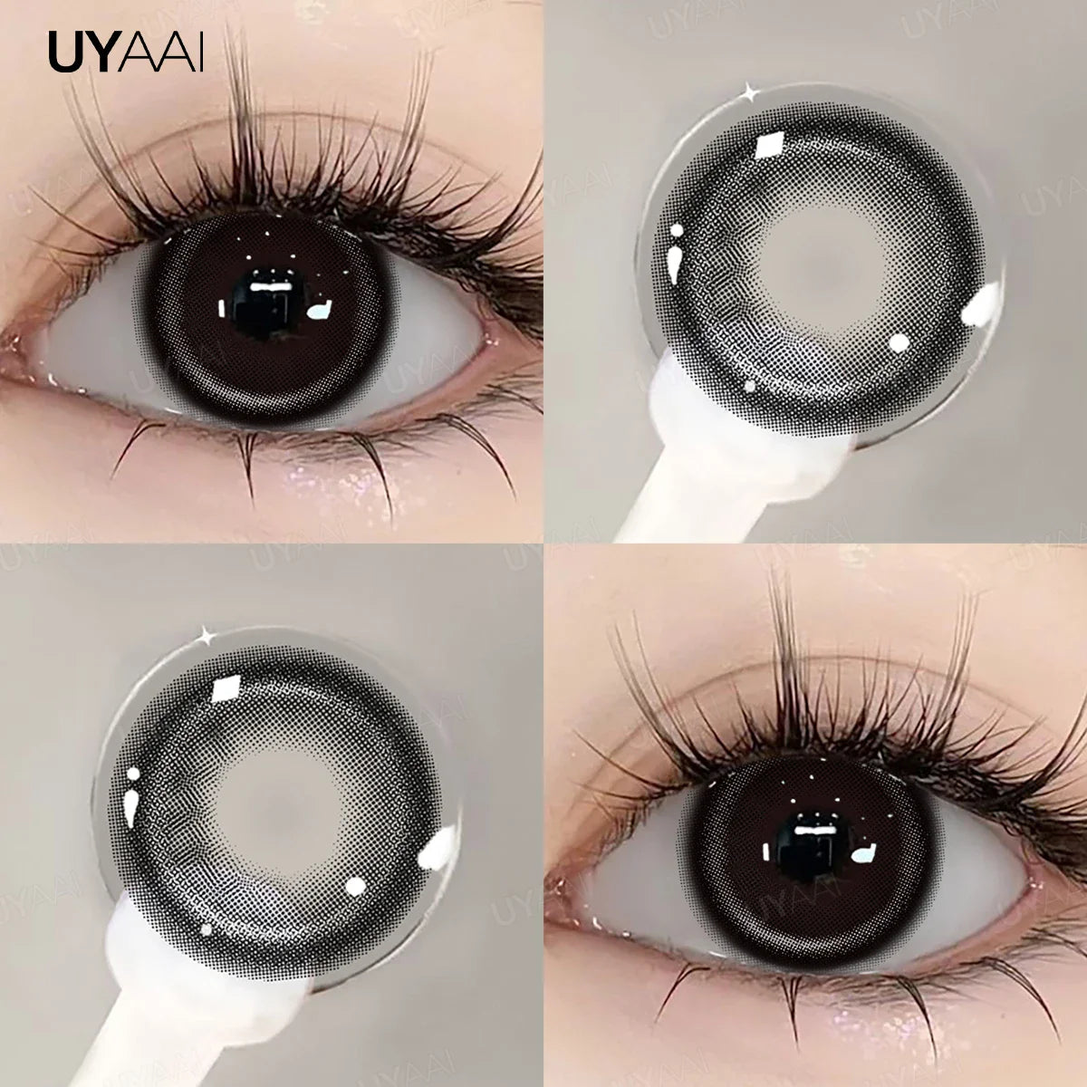 Contact Lenses Beauty Colored Pupils Green Eye Lenses Natural Look Eye Contacts Gray Fashion Soft Lenses Beauty Color Lens