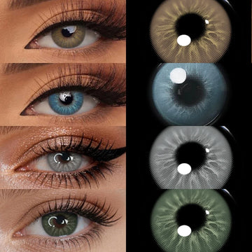 14.2mm 6 Months Disposable Soft Colored Eye Contact Lenses 2Pcs Natural Daily Look Cosmetic Contacts Lens
