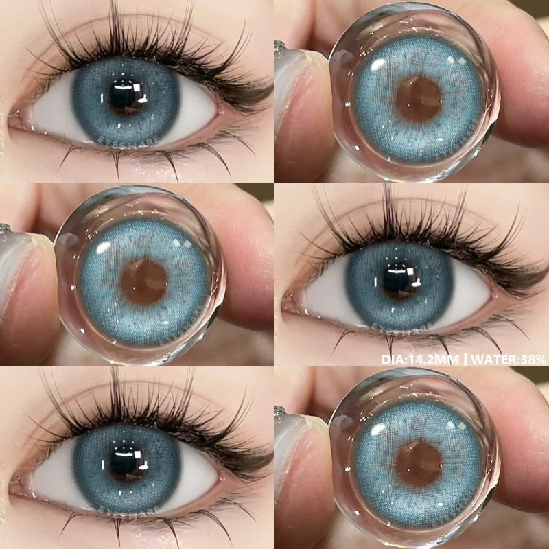 1Pair New Color Contact Lenses for Eyes Cosmetic High Quality Blue Lenses Green Contact Fashion Cosmetic Eye Contacts