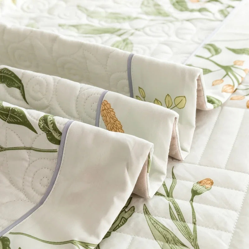 100% Cotton Quilted Bed Cover Set 3pcs/Set