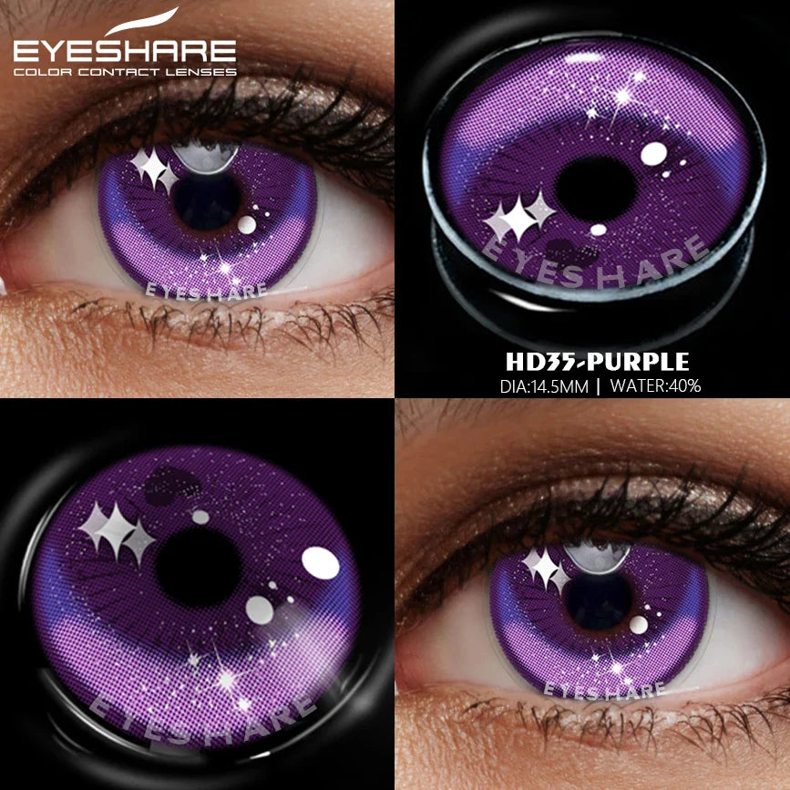 1 Pair yellow cosplay color contact lenses for eyes crazy Halloween cat Eye makeup Role playing Eye cosmetics red lens